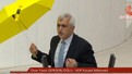 Ne sarı şemsiye, ne de sarı renkli başörtüsü aldılar! TBMM'de ilginç şemsiye eylemi.  HDP Kocaeli Milletvekili Ömer Faruk Gergerlioğlu kürsüye şemsiye ile çıktı ve...