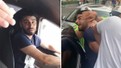 Taksicinin 'Scooter'la git' dediği yolcu sivil polis çıktı, tehditler savurunca gözaltına alındı. O anlar kameraya böyle yansıdı