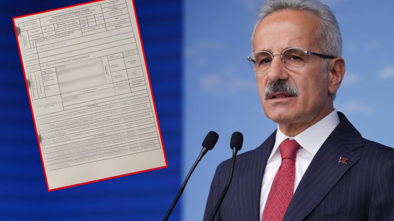Bakan Uraloğlu'na hız cezası: Kendimi ihbar etmiş oldum