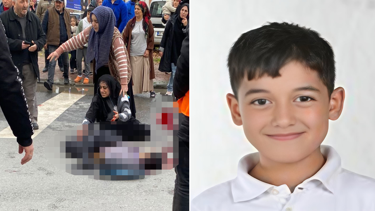 Okul çıkışında dehşet kaza! Annenin feryatları yürekleri dağladı