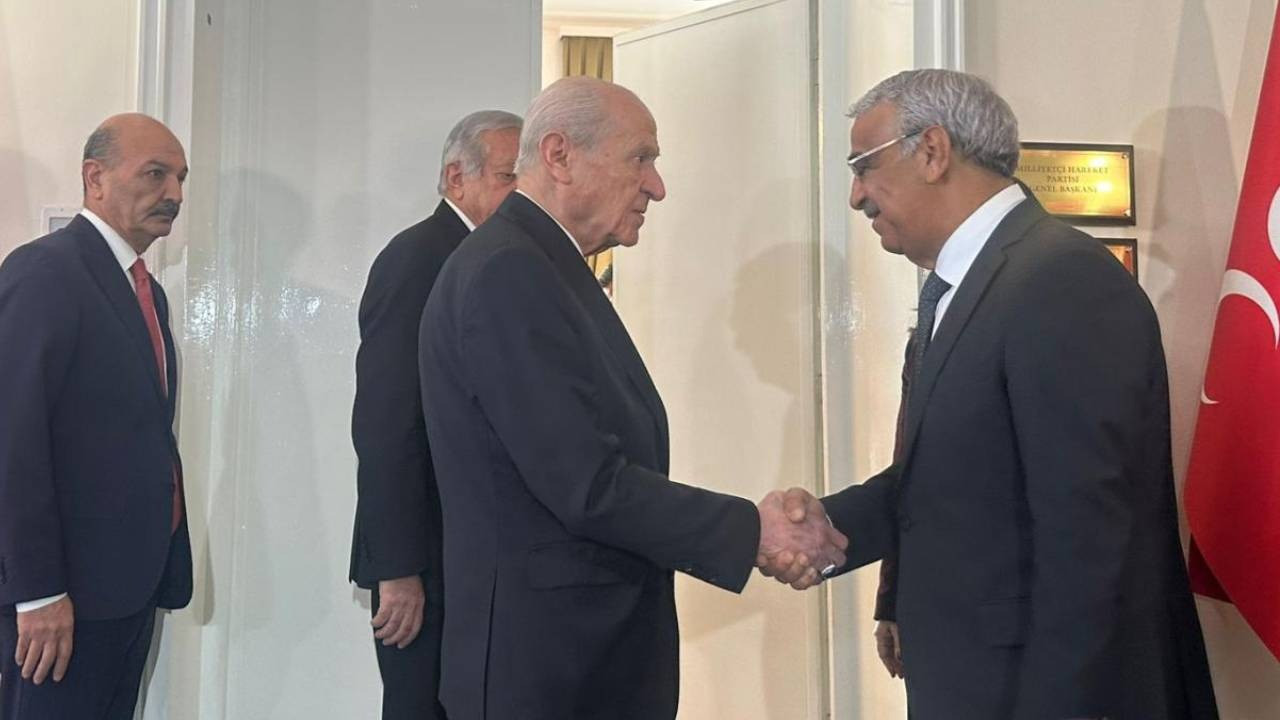 DEM Parti heyetinden Devlet Bahçeli'ye ziyaret