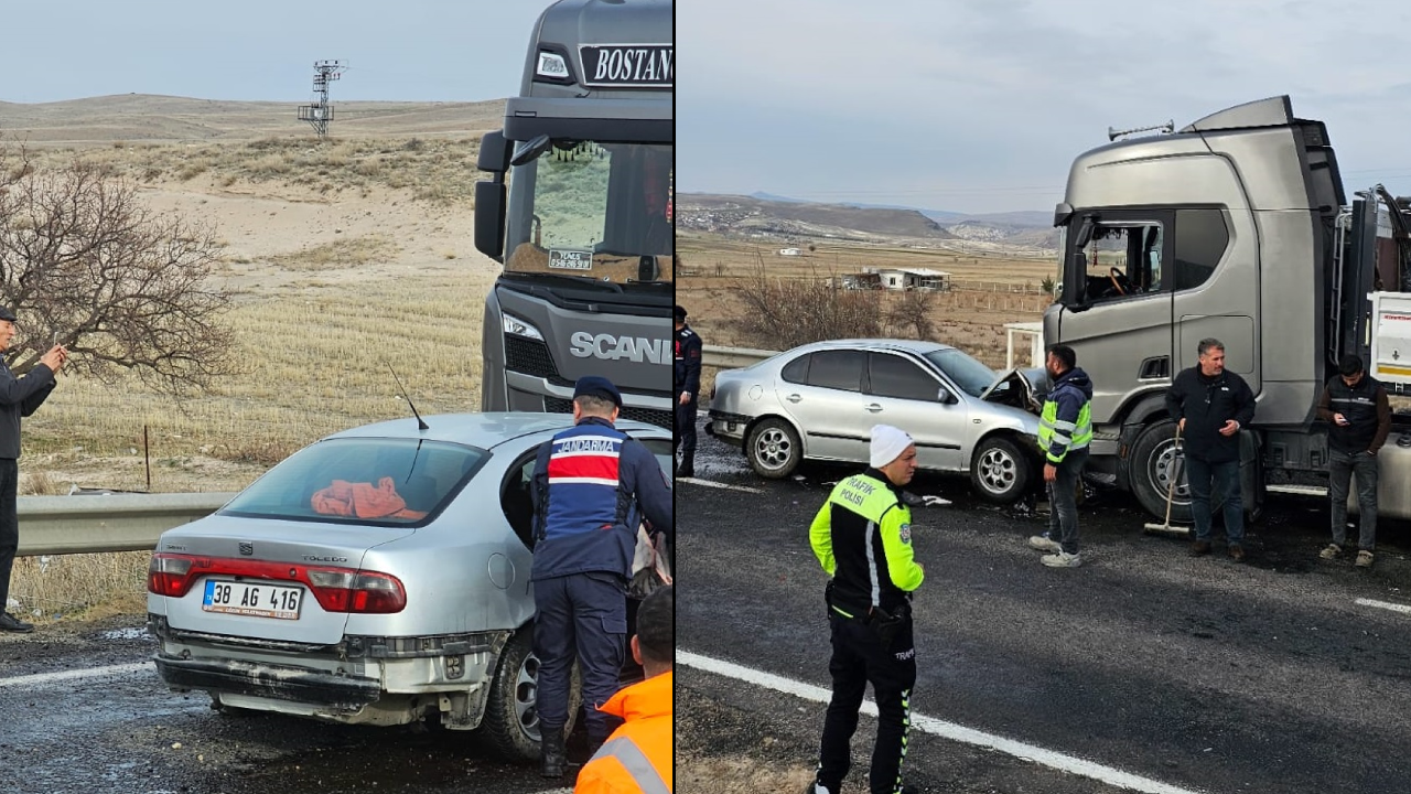 Feci kaza! TIR ile otomobil çarpıştı: Ölü var