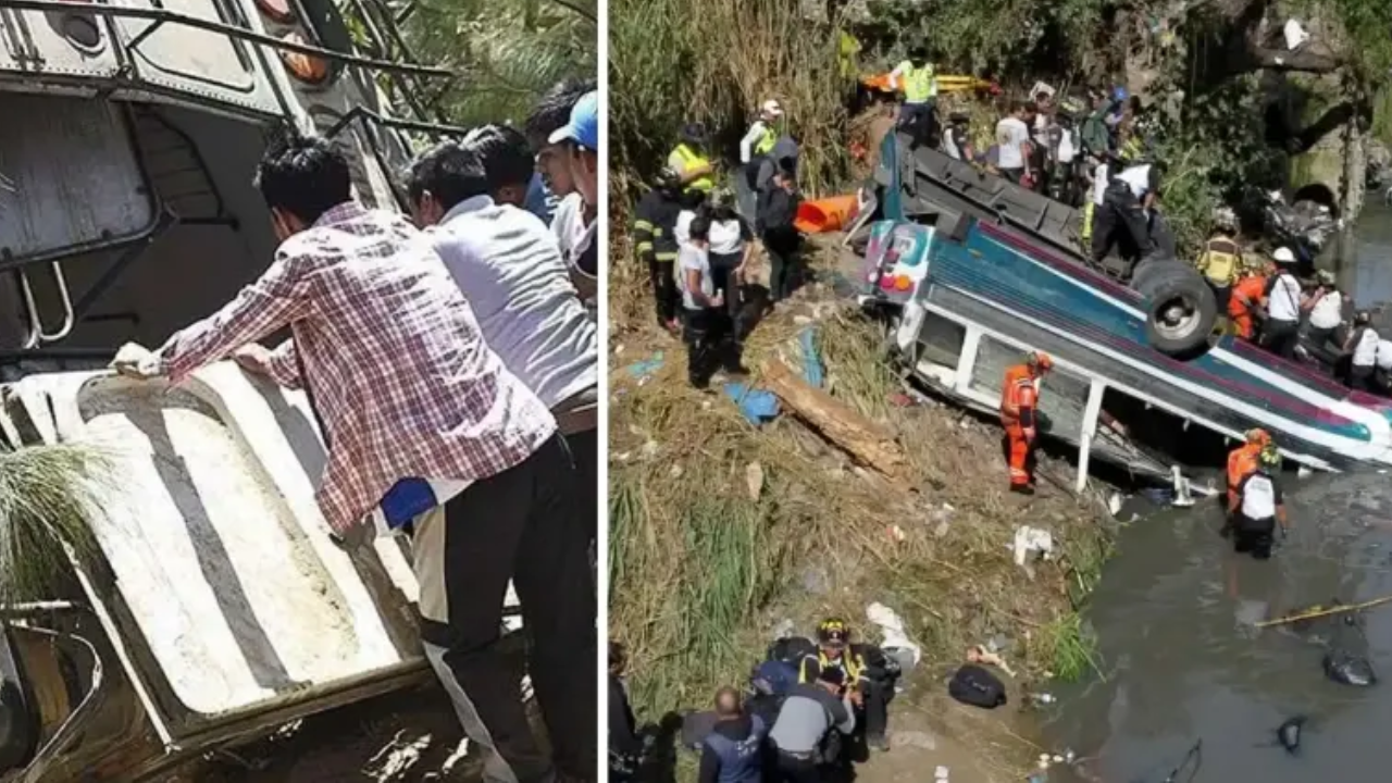 Feci kaza! Yolcu otobüsü şarampole yuvarlandı: 15 ölü, 19 yaralı