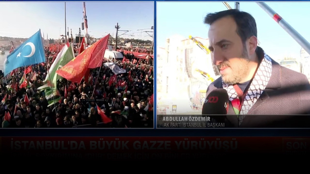 Türkiye Filistin için tek yürek! AK Parti İl Başkanı Abdullah Özdemir tv100'de açıkladı! "İsrail soykırımın bedelini ödemeli"