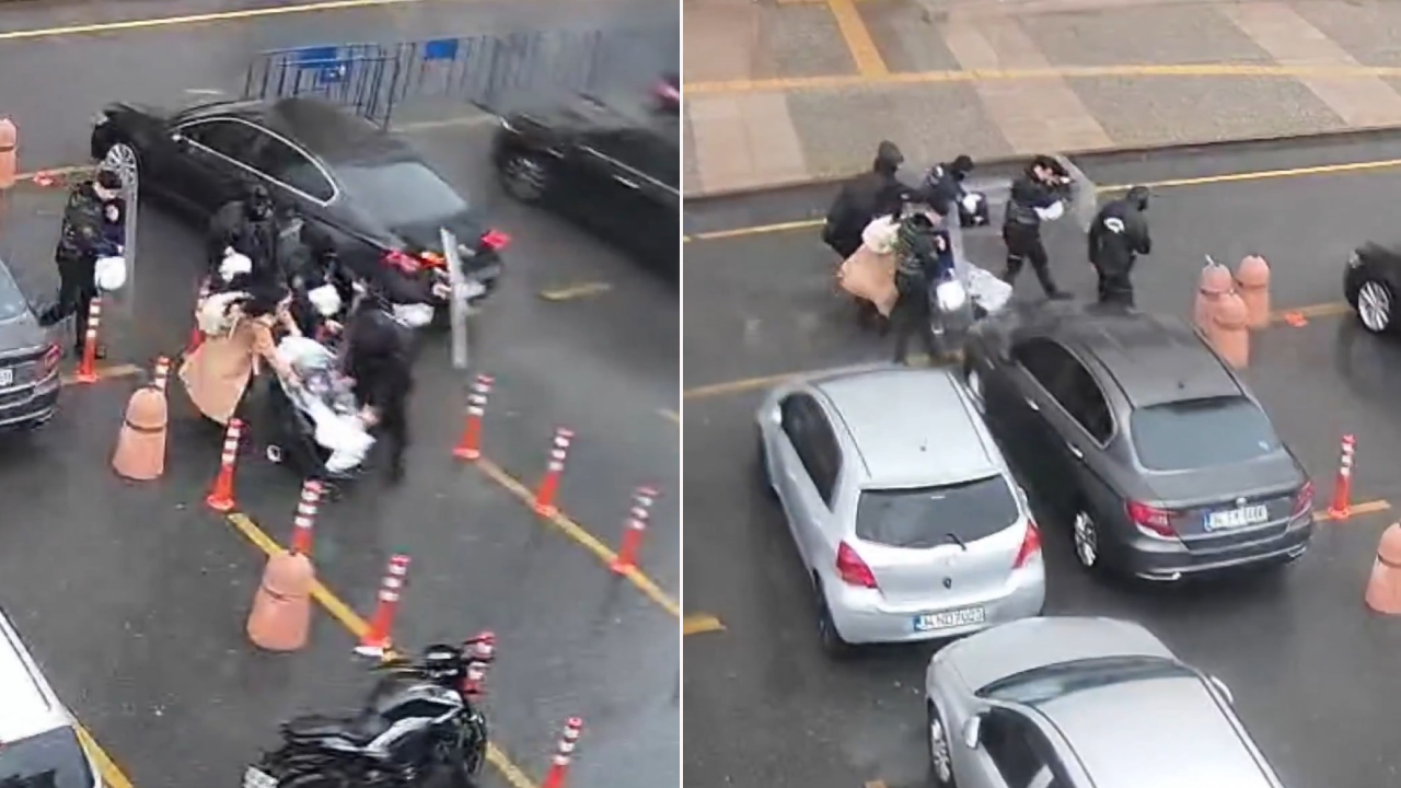 İstanbul'da polis, anne ve bebeğine kalkan oldu!