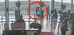 İstanbul Havalimanı’ndaki hırsız 20 dakika içinde yakalandı! O anlar kamerada