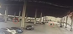 Burdur'da iki motosikletin kafa kafaya çarpıştığı kaza kamerada
