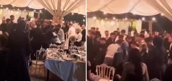 Mezuniyet balosunda ortalık savaş alanına döndü! Tekme ve yumrukların havada uçuştuğu anlar kameraya böyle yansıdı