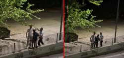 Bakırköy'de sokak ortasında tekme tokat dayak! 2 kişi, tartıştıkları kişiyi tekme ve yumruklarla böyle darbettiler