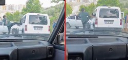 Hatay'da hayrete düşüren görüntü! Kaza yaptıkları araçtakilere böyle saldırdılar