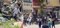 Şırnak'ta freni boşalan kamyonet dehşet saçtı! Önce taksiye, sonra da kaldırıma çarpıp takla attı: 4 yaralı