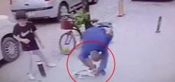 Böyle vicdansızlık görülmedi! Köpeği yere atıp, boğazını sıktı