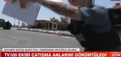 Suriye'de çatışmalar devam ediyor! tv100 ekibi saldırıların ortasında kaldı... İşte böyle görüntülendi