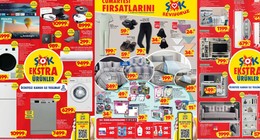 ŞOK Nisan ayına bomba indirimlerle başladı: 1 Nisan kataloğu yayımlandı. Çift kişilik nevresim takımı 249 TL, kadın fitilli yüksek bel tayt 79 TL, 5 raflı modern kitaplık 579 TL