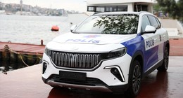 İşte ilk TOGG polis aracı. İstanbul'da İçişleri Bakanı Soylu'nun konvoyuna eskortluk etti