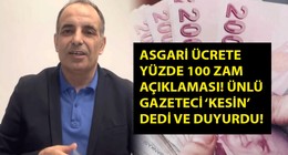 Asgari ücrete yüzde 100 zam açıklaması! 'Çift hane olması kesin' dedi ve duyurdu. Asgari ücret temmuzda ne kadar olacak?