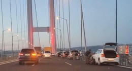 Osmangazi Köprüsü'nde garip olay. Kimse işin sırrını çözemedi soruşturma başlatıldı. Aynı anda bir çok aracın lastiği patladı