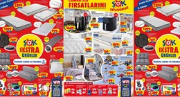 ŞOK'tan bayram ettirecek fırsatlar geldi: 23 Eylül kataloğu yayımlandı. Pamuklu çift kişilik battaniye 185 TL, Sinbo yağsız fritöz 1599 TL, Bambu star yatak 1399 TL'den satışa çıkacak