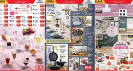 BİM'den nefes kesen indirimler geldi: 6 Ekim kataloğu yayımlandı. Kütahya 48 parça yemek takımı 2.249 TL, Hisar 30 parça kaşık, bıçak, çatal takımı 1179 TL, Preimum ütü masası 899 TL'den satışa çıkacak