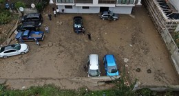 Trabzon'da sular çekildi. Ortaya bu görüntüler çıktı. İşte sağanak yağış sonrası Sürmene