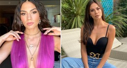 Sırt dekolteli saten elbisesiyle çok konuşuldu! Eşref Rüya'nın Nisan'ı Demet Özdemir nikah şahidi oldu
