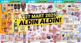 A101 27 Mart Perşembe Aldın Aldın kataloğu yayımlandı: Suya dayanıklı hoparlör geliyor. A101 Aldın Aldın kataloğunda bu hafta indirimli ürünler neler?