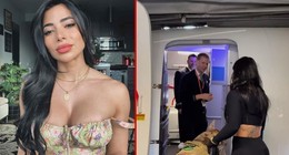 Uçağa öyle bir şey soktu ki yolcular görünce şaştı kaldı! Sosyal medya bu görüntüyü tartışıyor