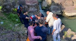 Dereye giren çocuktan acı haber
