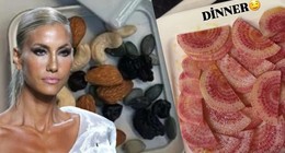 Çağla Şıkel neler yediğini paylaştı. Kahvaltı ve akşam yemeği tabağı gündem olmuştu