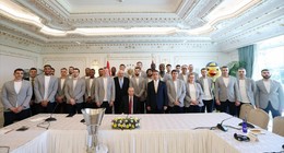 Cumhurbaşkanı Recep Tayyip Erdoğan, Euroleague şampiyonu Fenerbahçe Beko Erkek Basketbol Takımı'nı kabul etti