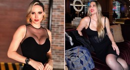 İç gösteren transparan tercihiyle olay yarattı! Ünlü spiker şampiyonlar ligi finaline damgasını vurdu
