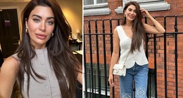 Eski manken Ebru Şancı derin dekolteli pozuyla olay yarattı