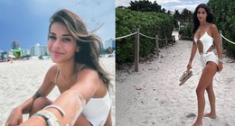 Devrim Özkan'ın tekne pozları olay oldu! Bikinisi dikkat çekti