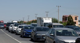 60 kilometrelik trafik oluştu! Sürücüler zor anlar yaşadı… İşte o görüntüler