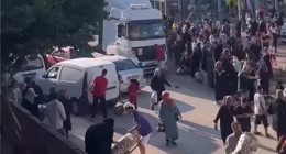 Gören tıra koştu… Çuval çuval aldılar