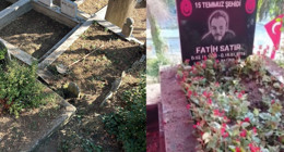 Alçaklığın sınırı yok! 15 Temmuz şehidinin mezarını tahrip etti: Şüpheli tutuklandı