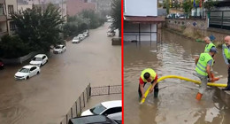 O illeri sağanak yağış vurdu! Ev ve iş yerlerini su bastı, yollar göle döndü