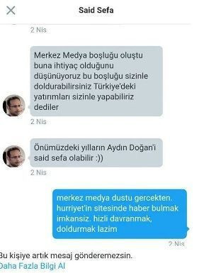 Medyatava'nın 13 Temmuz'da duyurduğu iddia, Said Sefa'nın DM yazışmalarında ortaya çıktı! - Resim : 2