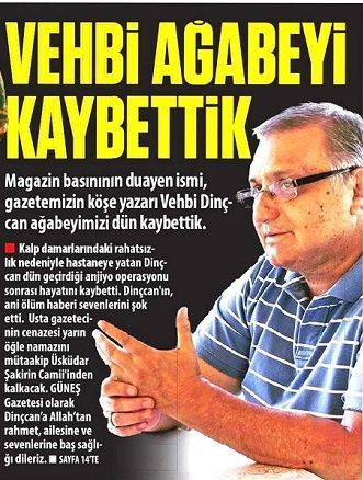 Güneş, en acı haberi böyle duyurdu