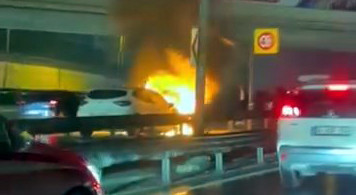 D-100'de facia! Yanarak küle döndü