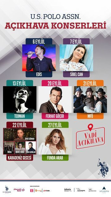 Ünlü yıldızlar eylülde Vadi Açıkhava'da!