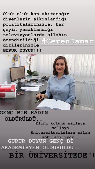 Deniz Çakır'dan Ceren Damar paylaşımı: Gurur duyun!