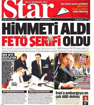 Zarrab’ı tutuklatan savcı Bharara'dan Star’ın manşetine yanıt geldi!