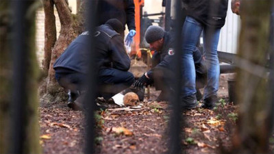 Ünlü sunucunun bahçesinde insan iskeleti bulundu