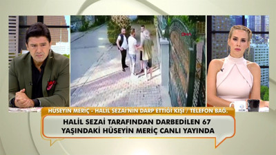 Halil Sezai’nin darp ettiği Hüseyin Meriç, canlı yayında yaşadıklarını anlattı!