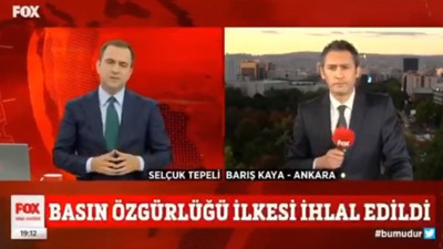 FOX TV muhabiri Barış Kaya: Ömer Çelik’in basın toplantısına alınmadım