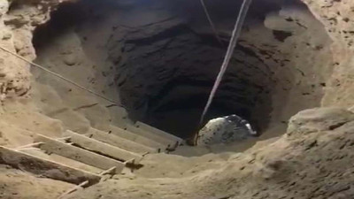 Evde kaçak kazı yaparken yakalandılar: 13 metre derine inmişler