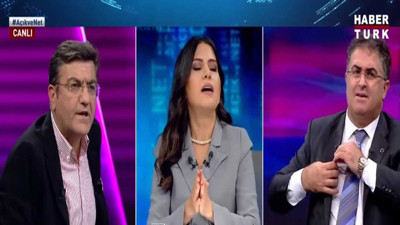 Habertürk canlı yayınına konuk olan akademisyen Yaşar Hacısalihoğlu ile hukukçu Ersan Şen arasında tansiyon bir anda yükseldi