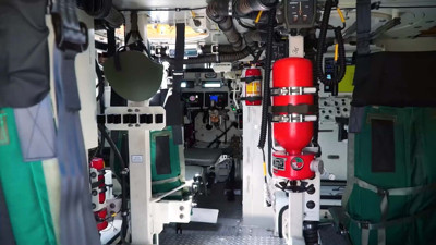 İşte Mehmetçiği koruyan yerli yangın söndürme sistemi