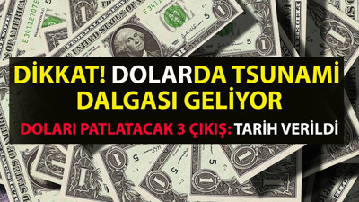 Dolarda tsunami dalgası geliyor. Doları patlatacak 3 kritik açıklama. Ünlü ekonomist Evren Devrim Zelyut, 3 gelişmeyi gündeme getirdi ve 'Finansal tsunami dalgası o zaman Türkiye sahillerine ulaşmış olacak' dedi
